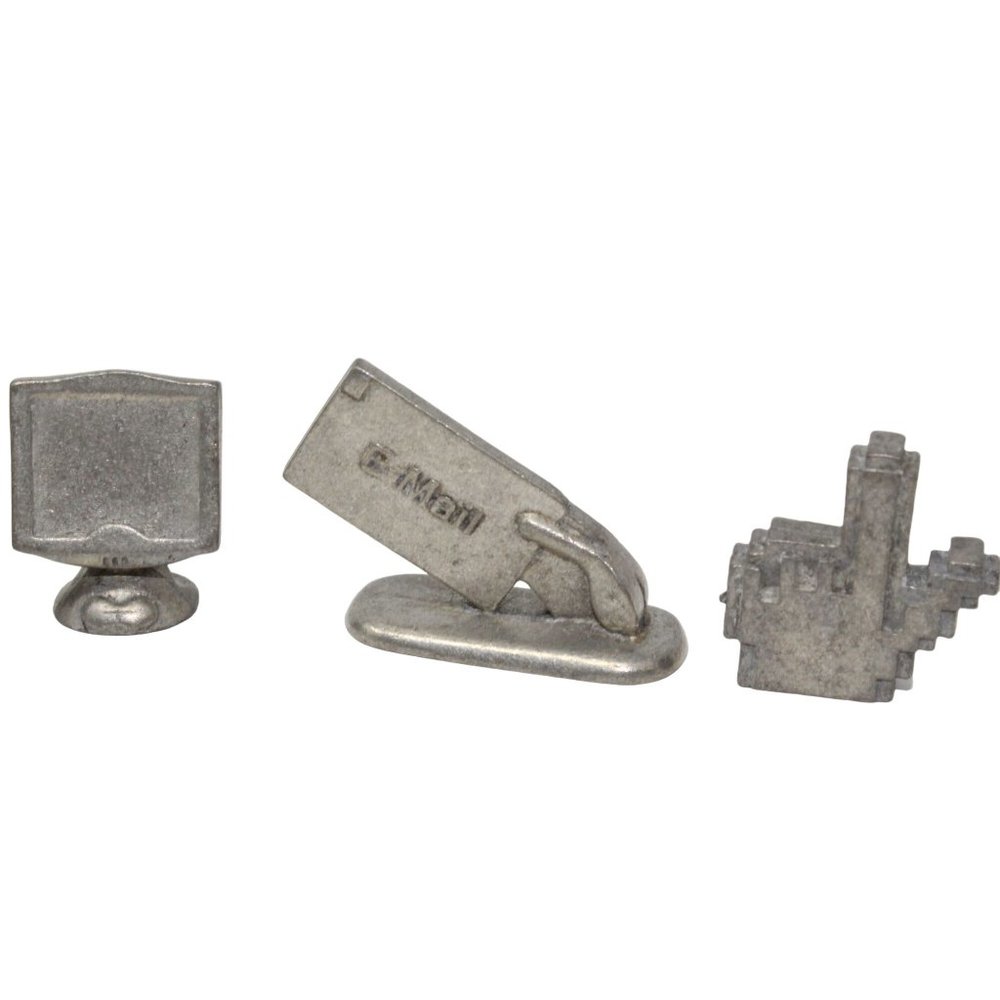 Monopoly Dot Com Edition Tokens 6PC Set Replacement Parts For Board Game Movers - Picture 3 of 4